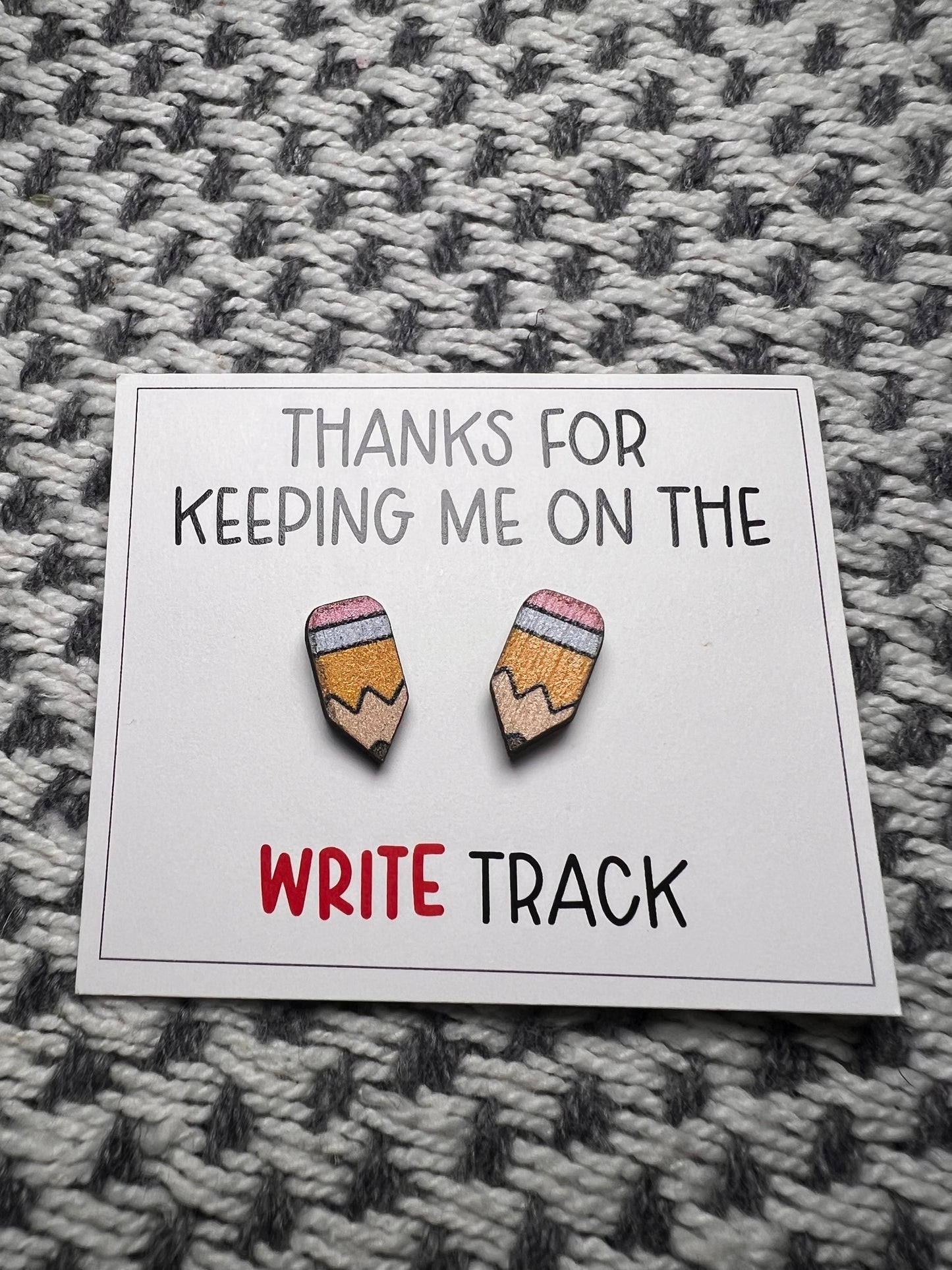 Pencil Stud Earrings 2