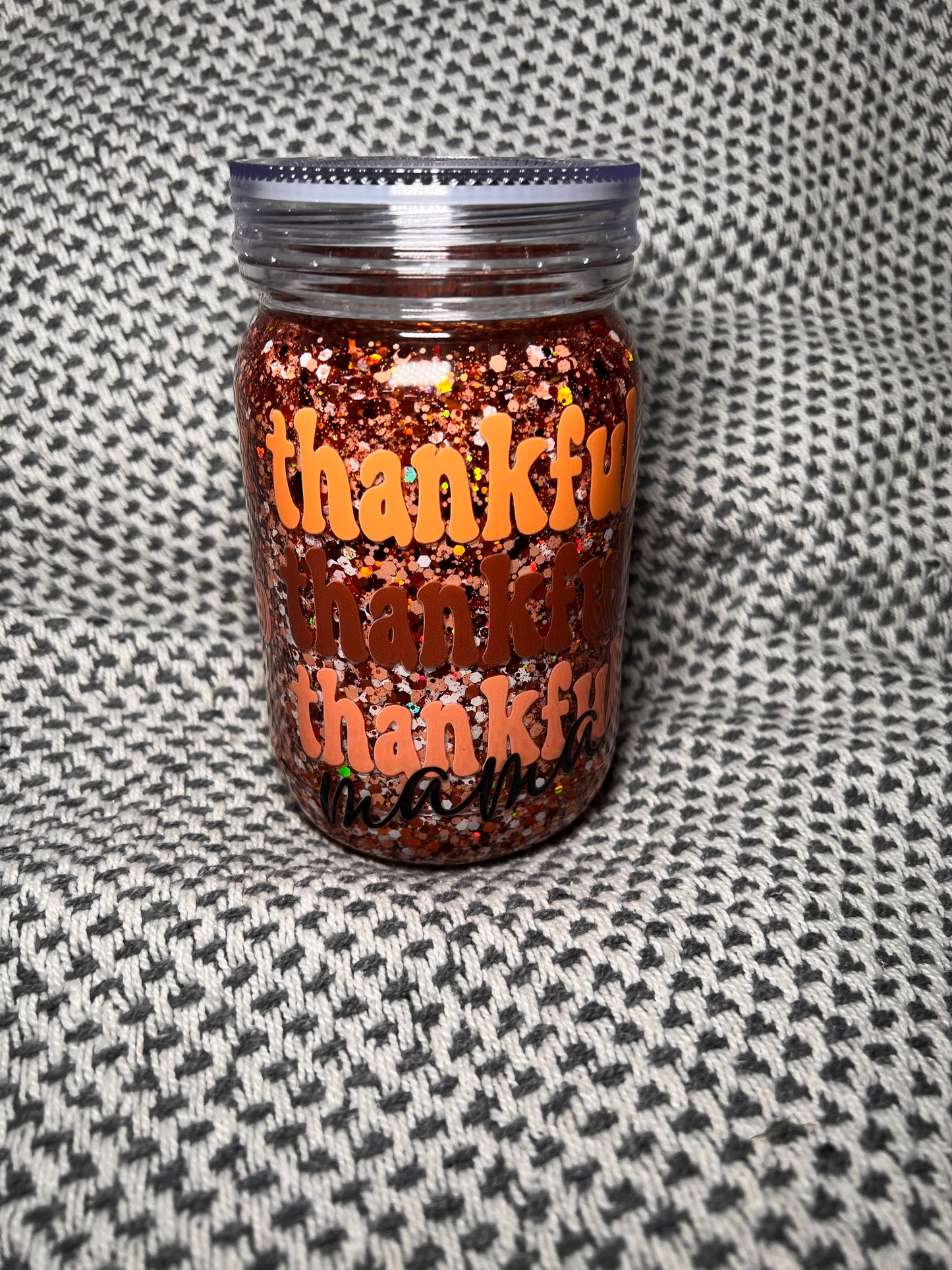 Fall Mason Jar Tumbler