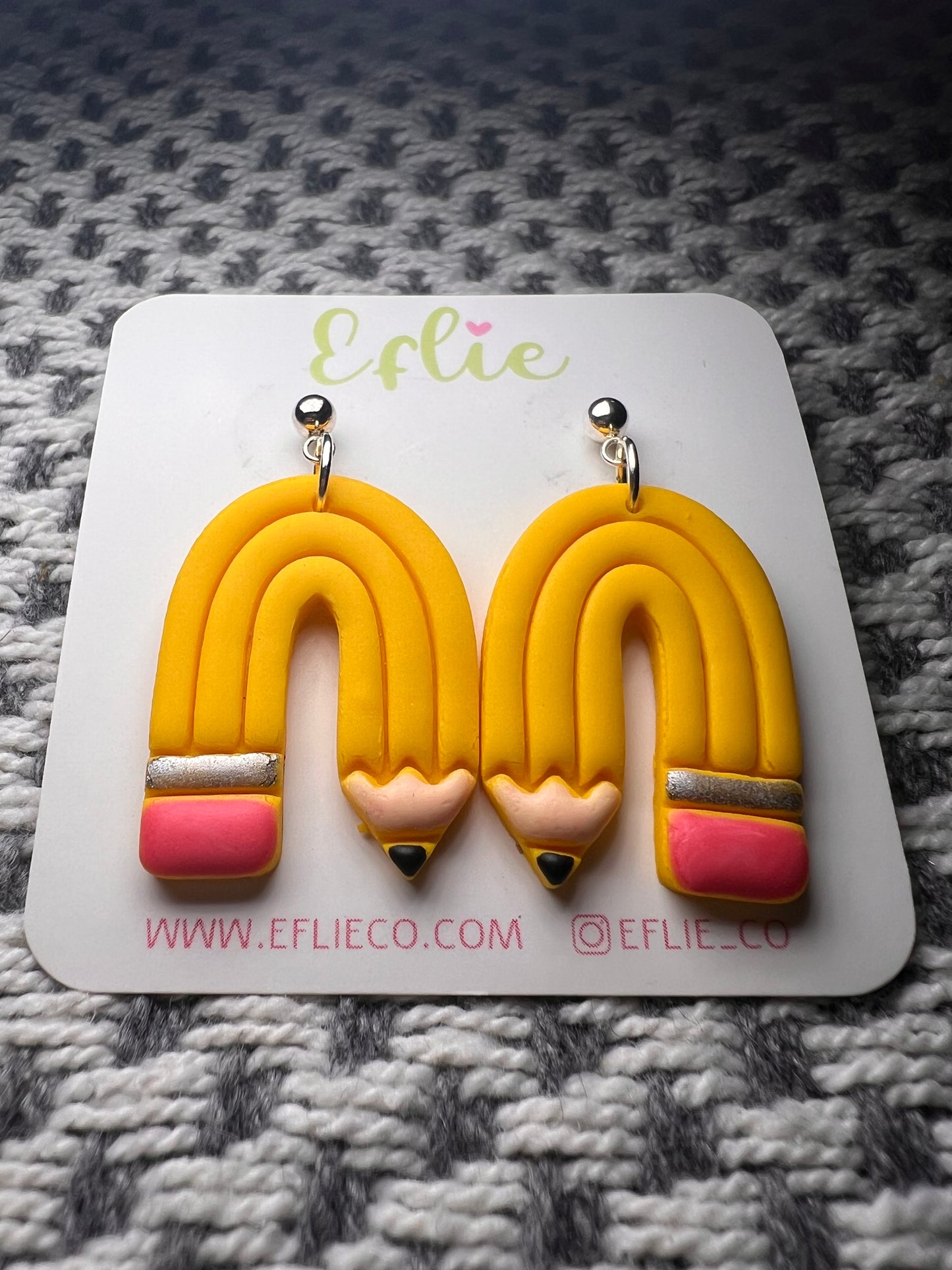 Pencil Dangle Earrings