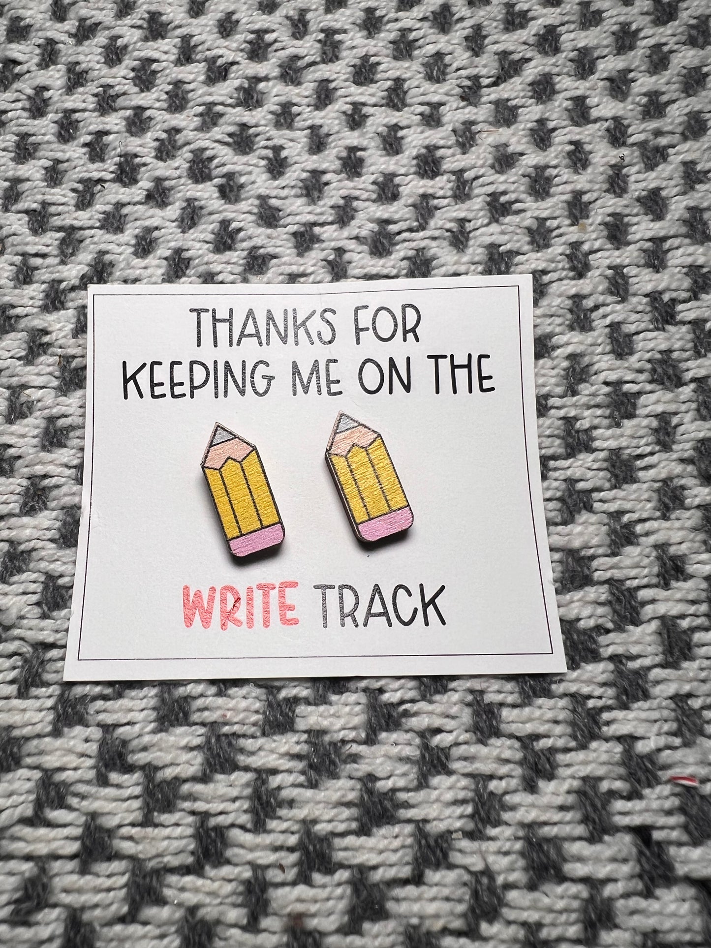 Pencil Stud Earrings