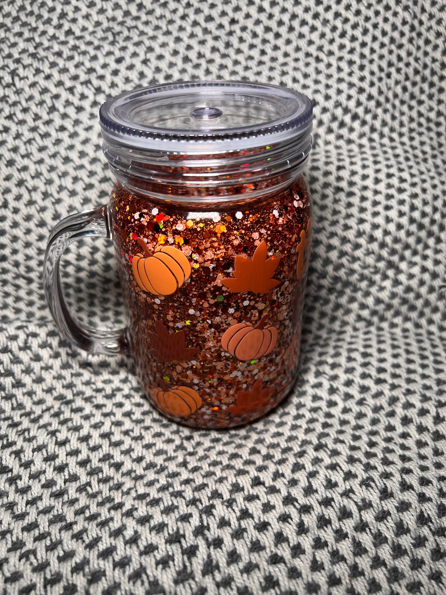 Fall Mason Jar Tumbler