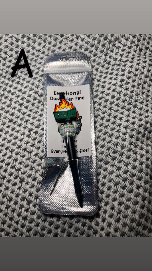 Dumpster Fire Ink Pens