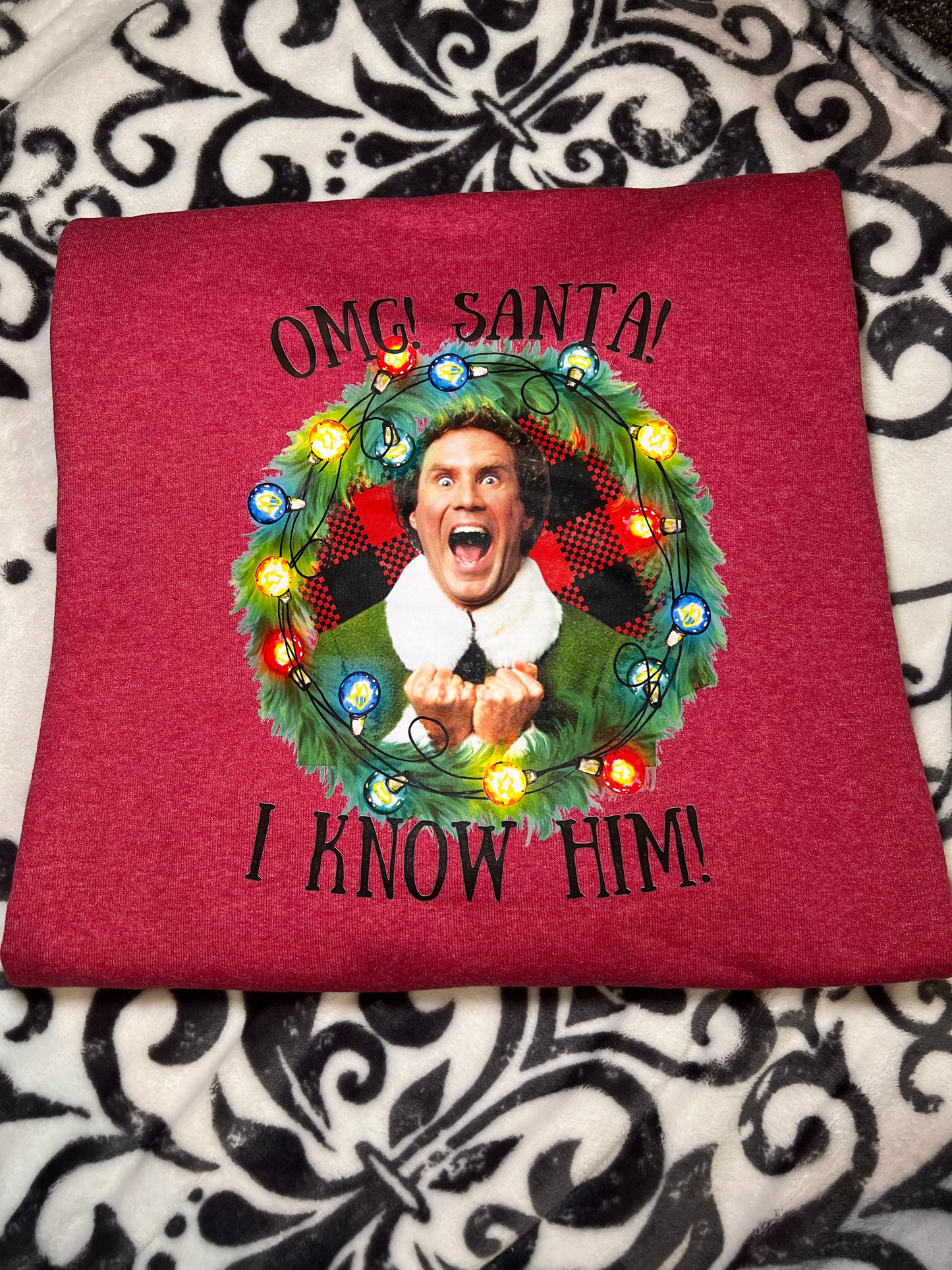 OMG Santa Christmas Crewneck