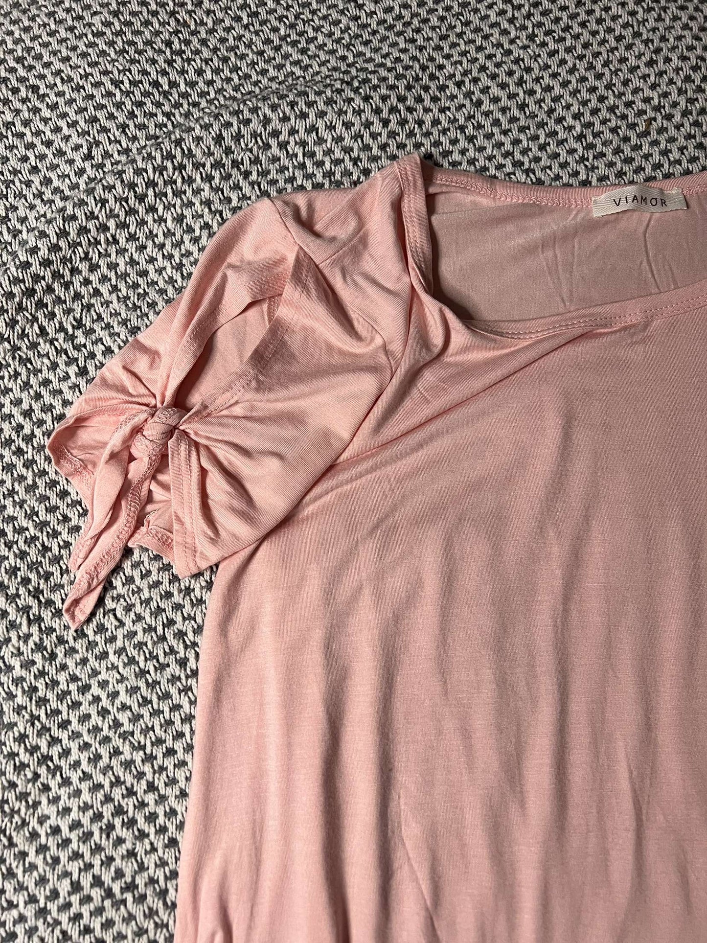 Pink - Tie Shoulder Tee image 1