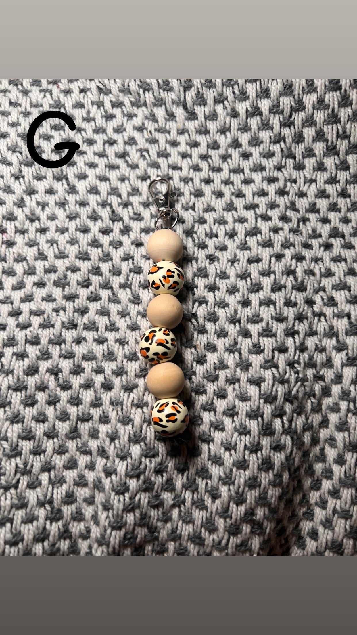 Animal print keychains