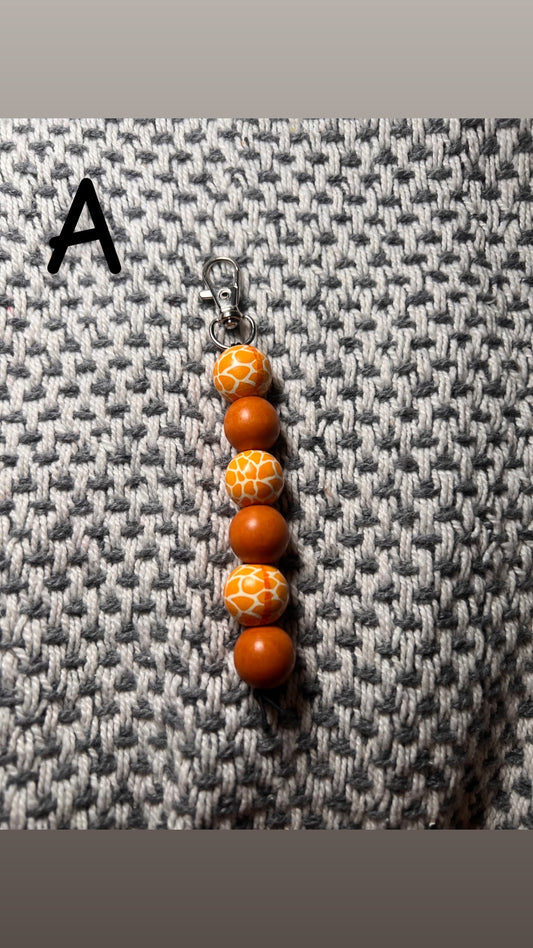 Animal print keychains