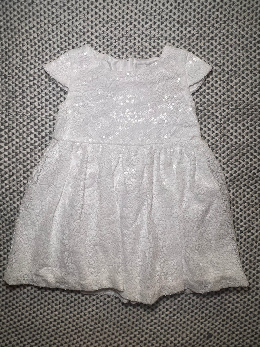 White sequins dress