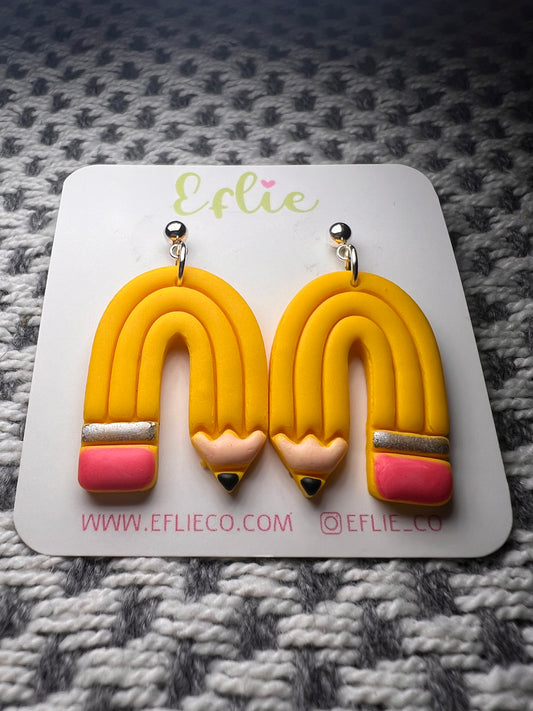 Pencil Dangle Earrings