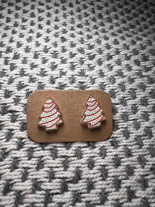 Christmas Tree Stud Earrings
